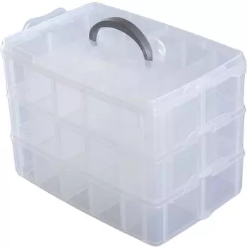 Кейс для бейблейдов RAYTRUTH, 3-ярусное хранение, вмещает 30 бейблейдов, прозрачный