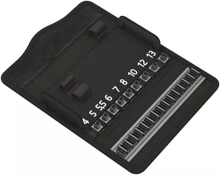 Кейс для хранения инструментов WERA для трещотки Zyklop Mini 2 и DR 180 x 88 x 136466 1/4 гаечные ключи, 46 мм,