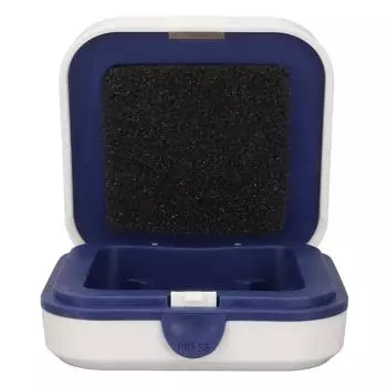 Кейс для хранения слухового аппарата, квадратный, большой емкости, компактный, портативный, защитный футляр для слухового аппарата