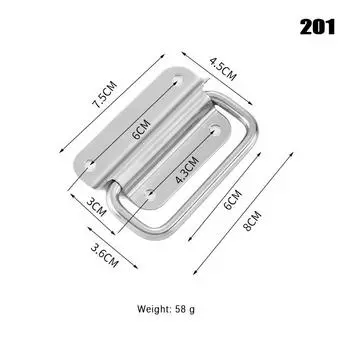 Кейс для шкафа, прочная мебельная фурнитура, складная ручка для ящика для инструментов, шкаф из нержавеющей стали, простая установка A2