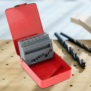 Кейс для спиральных сверл, органайзер, переносной, прочный, индексируемый, железный 19 Slots