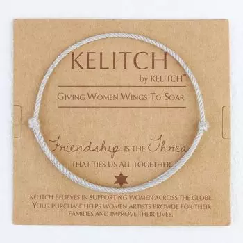 Kelitch Летний Дофамин Темно-синий Ремешок для переноски Двойные Аксессуары Ретро Миноритарная Девушка Простой Браслет Оригинал 24cm AZX-2318J