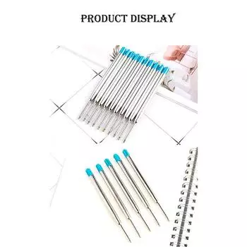 Kell 10x для шариковой ручки Parker Quink Flow, стержень для шариковой ручки с черными чернилами, средний наконечник