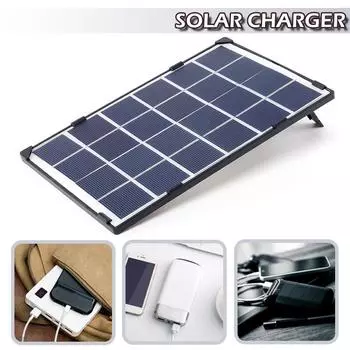 Kell 6W 5V USB Солнечная панель Складной внешний аккумулятор для кемпинга и пешего туризма Зарядное устройство для телефона