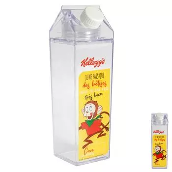 Kellogg s [A2317] - Пластиковая зажигалка для молока в стиле ретро Kellogg s, желтая - 20x6x6 см (45 сл)