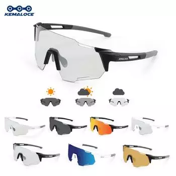 KEMALOCE Велосипедные очки мужские фотохромные MTB беговые очки для вождения очки для спорта на открытом воздухе UV400 поляризованные солнцезащитные очки для рыбалки 1 Len only жёлтый