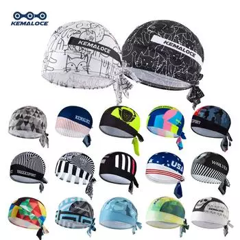 KEMALOCE Team Bike Бандана Детский Пират Белый Мультяшный Кот Взрослый Велосипедная Кепка Головной Убор синий/белый