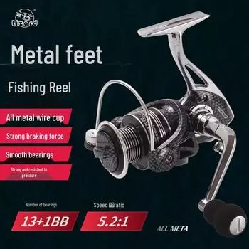 Kemaolong Zero-Gap Double Bearing Metal Fishing Reel Surf Rod GX1000