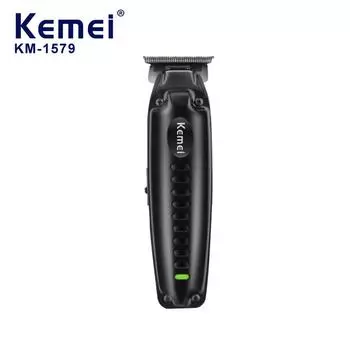 Kemei KM-1579 Машинка для стрижки волос с зарядкой через USB Беспроводные электрические машинки для стрижки волос Перезаряжаемые триммеры для волос Триммер с литиевой батареей для мужчин