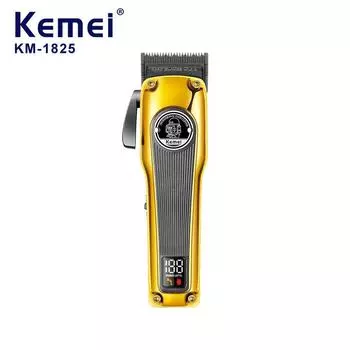 Kemei Km-1825 High Power Профессиональный электрический триммер для волос Беспроводная машина для стрижки волос Перезаряжаемые машинки для стрижки волос Мужчины Парикмахерская