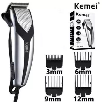 Kemei KM-4640 12W бытовые машинки для стрижки волос с проводом для взрослых и детей электрические машинки для стрижки волос