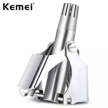 Kemei портативный ручной модный бритвенный триммер для бритья с тонкой настройкой мужской триммер для волос в носу безопасный ручной триммер для волос в носу KM-108