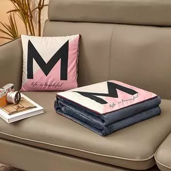 Kemila 2 в 1 офисное одеяло для обеда с изображением оленя и лося, плюшевая подушка, теплая фланелевая подушка с изображением животных, автомобильное одеяло, постельное белье