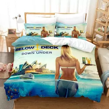 Kemila 3D цифровая печать подводная палуба постельное белье пододеяльник и наволочка двуспальная кровать DE 135x200cm