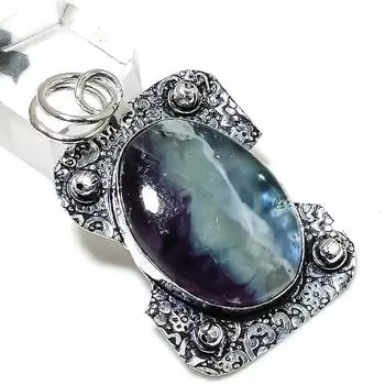 Kemmererite Gemstone Handmade 925 Sterling Silver Jewelry Pendant 2.09 R8C65