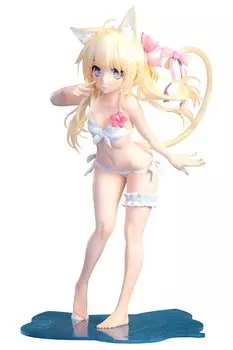Kemomimi Gakuen, иллюстрированная Арукой, масштабная покрашенная готовая фигурка Блондинка-тян 1/7
