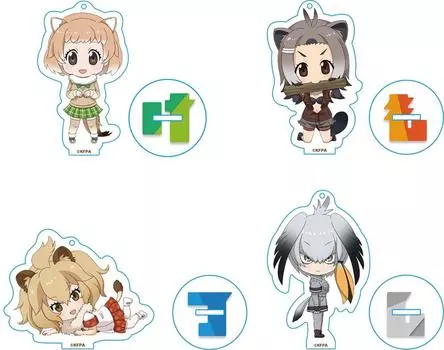 Kemono Friends Nendoroid Plus Acrylic Keychain Set Kohan Heigen &