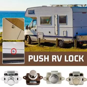 Кемпер для автофургона, нажимной замок, замок для яхты, замок для парохода, защелка для ящика, кнопка для шкафа, мебельная фурнитура серебряный