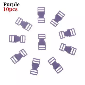 Кемпинг DIY браслет кукла сумки пряжки мини-пряжка ручной работы рюкзак пуговица ремень для собачьего ошейника 10pcs фиолетовый