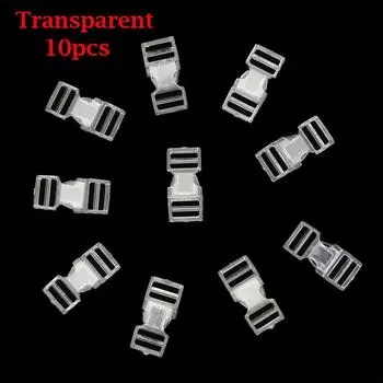 Кемпинг DIY браслет кукла сумки пряжки мини-пряжка ручной работы рюкзак пуговица ремень для собачьего ошейника 10pcs прозрачный