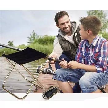 Кемпинг из алюминиевого сплава, складной стул для улицы, барбекю, 1 шт., прочная мебель, стул для рыбалки серебряный