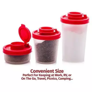 Кемпинг, пикник, путешествия с крышкой, кухонный инструмент, дозатор приправ для улицы, мини-банка для ланча, переносная солонка и перечница