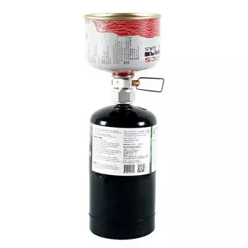 Кемпинг Plus Газовый конвертер Shifter Refill Flat Tank Conversion Adapter серебряный