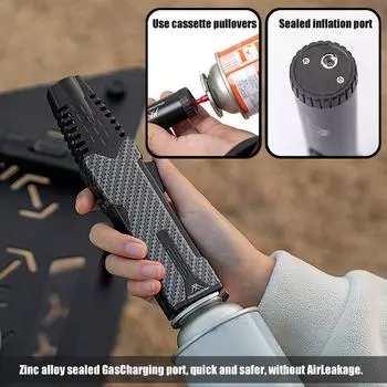 Кемпинг ветрозащитный газовый фонарь высокой мощности уличные портативные горелки инструмент для сжигания древесного угля пикник барбекю type B