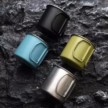 Кемпинговая чашка с ручкой 260 мл, уличная промышленная чашка фен-шуй, кофейная пивная чашка со складной ручкой, нержавеющая сталь 304