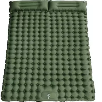 Кемпинговая двухместная воздушная палатка 10 см для улицы с удобным для сна для сна в сумке для хранения предотвращения стихийных бедствий, легко проветриваемый коврик, двойной 2 коврика, коврик,