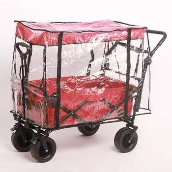 Кемпинговая коляска, дождевик, складная тележка, высокая прозрачность