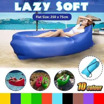 Кемпинговая кровать на открытом воздухе, ленивая сумка, надувная кровать, воздушный диван, пляжный коврик, портативный спальный коврик, лежак, диван, надувной матрас для пикника, спальный коврик, водонепроницаемый фиолетовый