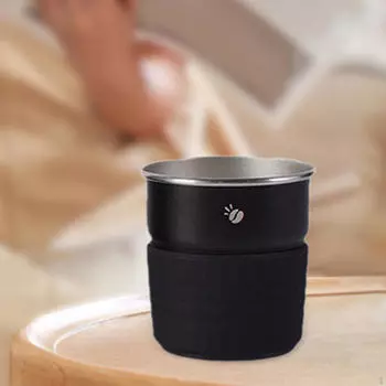 Кемпинговая кружка для воды и сока объемом 10,14 унций для рыбалки, пикника, туристических поездок чёрный