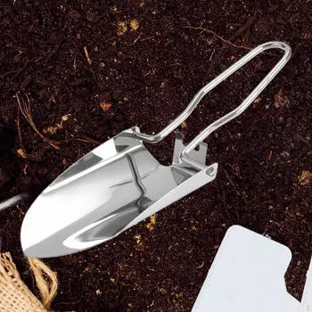 Кемпинговая лопата, маленькая ручная посадка, складной садовый мастерок, мини-для фермерского двора Black
