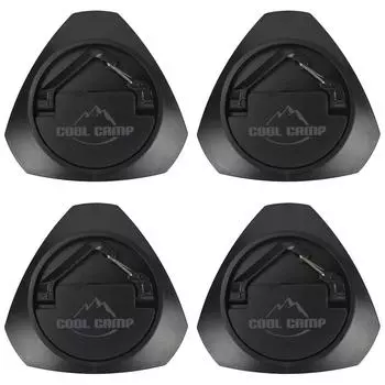 Кемпинговая палатка с магнитным крючком, навес для уличной палатки, подвесной крючок с пряжкой (черный) из