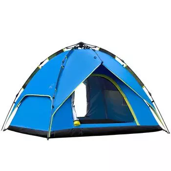 Кемпинговая палатка Веревка Водонепроницаемый солнцезащитный рюкзак Палатка Ветрозащитная Водонепроницаемая Складная Альпинистское снаряжение для кемпинга на открытом воздухе Компактная (синий)