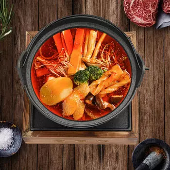 Кемпинговая печь для приготовления пищи с кастрюлей без крышки Котёл для кемпинга с фондю для L