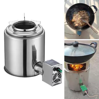 Кемпинговая печь для сжигания дров для занятий спортом на открытом воздухе и рыбалки 16x21cm