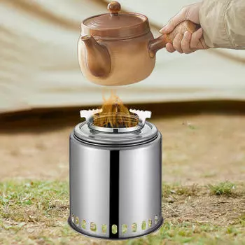 Кемпинговая печь Поддержка Пикник для рыбалки Барбекю Активный отдых на свежем воздухе 16cmx21cm