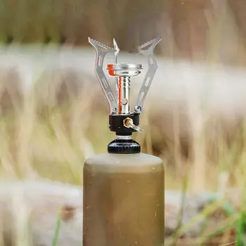 Кемпинговая плита с головкой из алюминиевого сплава, регулируемая мини-наружная газовая горелка для путешествий