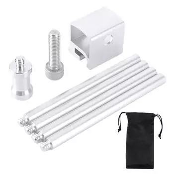 Кемпинговая подвесная стойка для ламп IGT из алюминиевого сплава, съемная подставка для фонаря, держатель для кемпингового света, стол IGT, аксессуары для кемпинга серебряный