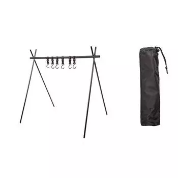 Кемпинговая полка для хранения одежды, вешалка для одежды, складная стойка для инструментов, многофункциональная стойка для барбекю, пикника, походов и путешествий