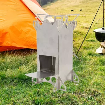 Кемпинговая ракета для сжигания дров с сумкой для переноски для пикника на открытом воздухе