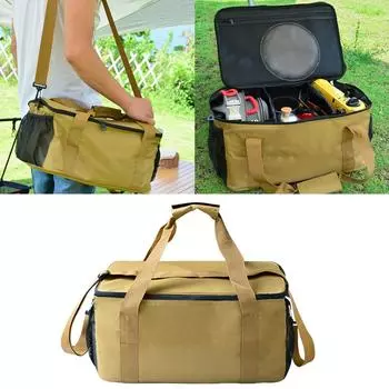 Кемпинговая термосумка-холодильник с плечевым ремнем, водонепроницаемая оксфордская ткань, термосумка, ланч-бокс, корзина для посуды для пикника