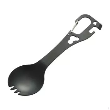 Кемпинговая ткань для открывашки для вил на кемпинге многоразового использования для многофункционального настольного барбекю чёрный