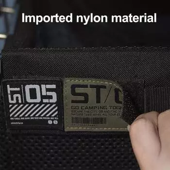 Кемпинговая застежка-лента, значок, легкий, портативный, прочный, нейлоновый, для отдыха на природе, рюкзак, жилет, куртка, шляпа, украшение, буква, номер, нашивка чёрный