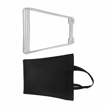 Кемпинговые складные ящики-холодильники Подставка Складной холодильник Держатель ящика для льда Уличная складная подставка для ящика для льда Ящики для хранения Кронштейны L серебряный