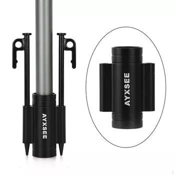 Кемпинговый держатель для палатки, усиленная ветрозащитная фиксированная трубчатая стойка для походов с рюкзаком