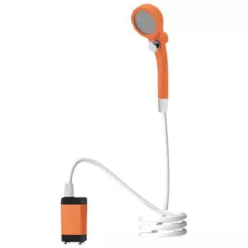 Кемпинговый душ с цифровым дисплеем для кемпинга, пешего туризма, путешествий синий