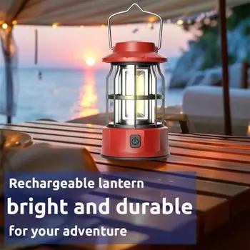 Кемпинговый фонарь супер яркий высокий люмен водостойкий перезаряжаемый портативный палаточный подвесной светодиодный красный